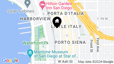Map of 1750-1752 Kettner Blvd, San Diego Downtown CA, 92101