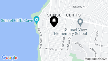 Map of 4455 Monaco St, Ocean Beach CA, 92107