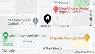 Map of 133 Paxton Circle, Arlington TX, 76013