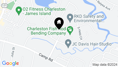 Map of 13 Anderson Avenue # A, James Island SC, 29412