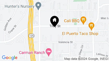 Map of 8707 Troy Street, Spring Valley CA, 91977