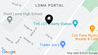 Map of 2455 Evergreen Street, Point Loma CA, 92106
