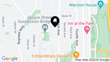 Map of 126 W Spruce St, Mission Hills CA, 92103