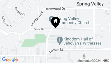Map of 9015 Olive Dr, Spring Valley CA, 91977