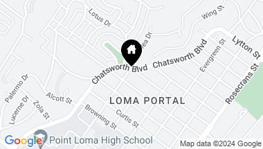 Map of 2675 Clove Street, Point Loma CA, 92106