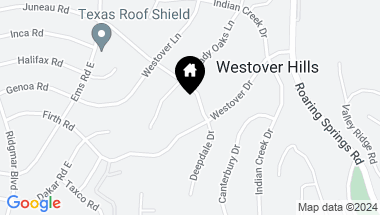 Map of 1802 Deepdale Drive, Westover Hills TX, 76107