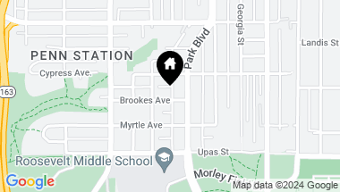 Map of 1634 Brookes Avenue, Mission Hills CA, 92103