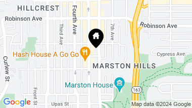 Map of 526-28 Anderson Pl., Mission Hills CA, 92103
