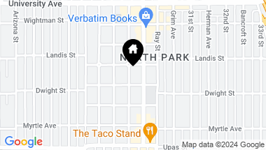 Map of 3625-27 29th St, North Park CA, 92104