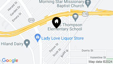 Map of 2406 Lowery Street, Dallas TX, 75215