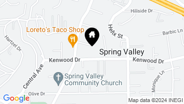 Map of 9062 Kenwood Drive, Spring Valley CA, 91977