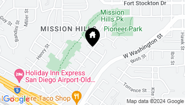 Map of 3765 Pringle St, Mission Hills CA, 92103