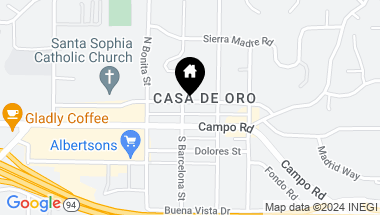 Map of 9953 San Juan Street, Spring Valley CA, 91977