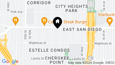 Map of 3870 37th Street # 5, San Diego CA, 92105