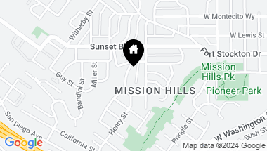 Map of 4051 Alameda Drive, Mission Hills CA, 92103