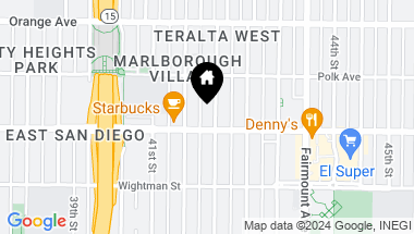 Map of 4022 42Nd St, San Diego CA, 92105