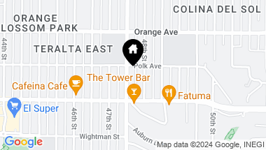 Map of 4079 Euclid Avenue, East San Diego CA, 92105