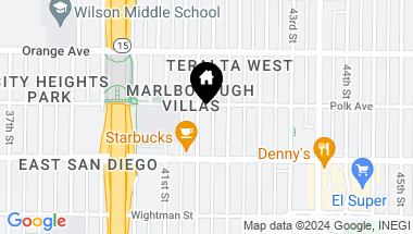 Map of 4075 Marlborough Ave # 1, East San Diego CA, 92105