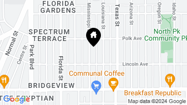 Map of 4045 Mississippi St, San Diego CA, 92104