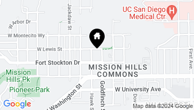 Map of 4080 Goldfinch St # 5, Mission Hills CA, 92103