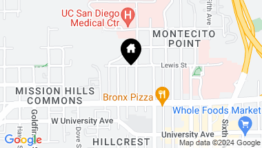 Map of 4080 Front St # 105, Mission Hills CA, 92103