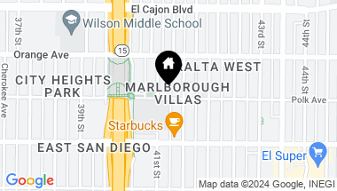 Map of 4120 Polk Ave, San Diego CA, 92105