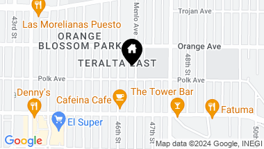 Map of 4112 Menlo Avenue, East San Diego CA, 92105
