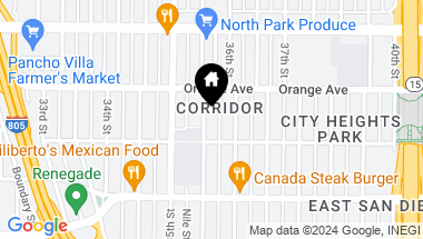 Map of 4137-43 Wilson Ave, North Park CA, 92104