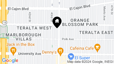 Map of 4146-48 Fairmount Ave, East San Diego CA, 92105