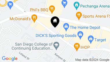 Map of 3604 Midway Dr., San Diego CA, 92110
