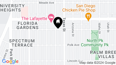 Map of 4185 Louisiana Street 3, San Diego CA, 92104