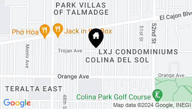 Map of 4921 Trojan Ave # 6, San Diego CA, 92115