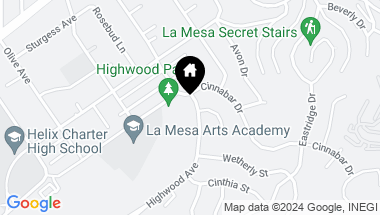 Map of 7894 Highwood Avenue, La Mesa CA, 91941