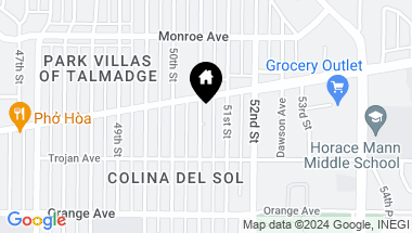 Map of 4361 Altadena Avenue, San Diego CA, 92115