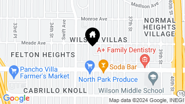 Map of 4365 67 Wilson Avenue, San Diego CA, 92104