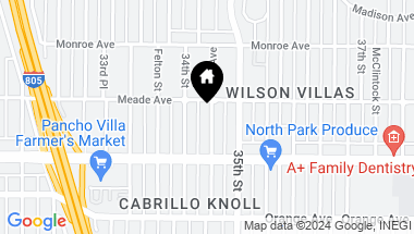 Map of 4368-72 Swift Ave, Normal Heights CA, 92116