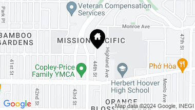 Map of 4403 13 44th Street, San Diego CA, 92115