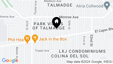 Map of 4423 49th Street, San Diego CA, 92115