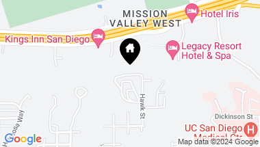 Map of 4388 Arcadia Drive, Mission Hills CA, 92103