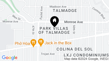 Map of 4459 Estrella Avenue # 4, San Diego CA, 92115
