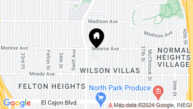 Map of 3535 Monroe Ave # 46, Normal Heights CA, 92116