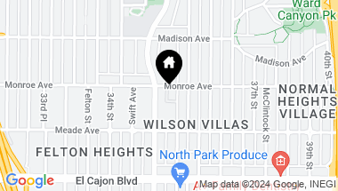 Map of 3535 Monroe Avenue # 28, Normal Heights CA, 92116