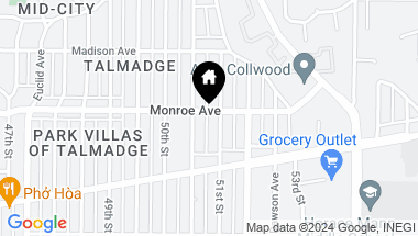 Map of 5075 Monroe Ave, San Diego CA, 92115