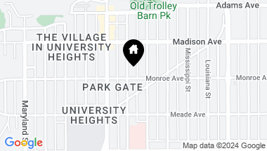 Map of 1916 Monroe Ave., San Diego CA, 92116