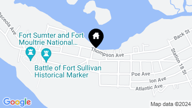 Map of 1501 Thompson Avenue, Sullivans Island SC, 29482