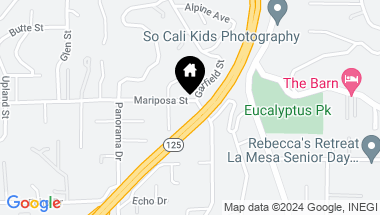 Map of 8907 Mariposa Street, La Mesa CA, 91941