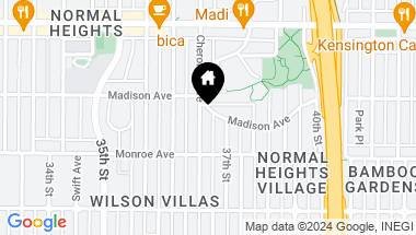 Map of 3671 Madison Ave, San Diego CA, 92116