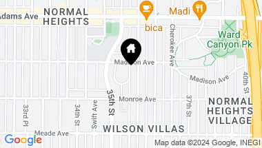 Map of 4560 62 Wilson Ave, San Diego CA, 92116