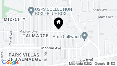 Map of 5077 81 Madison Ave, San Diego CA, 92115