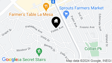 Map of 4590 Date Avenue, La Mesa CA, 91941